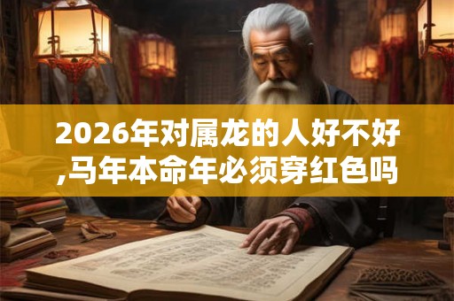 2026年对属龙的人好不好,马年本命年必须穿红色吗