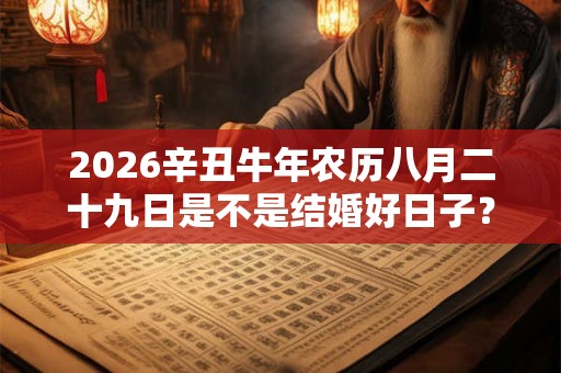 2026辛丑牛年农历八月二十九日是不是结婚好日子？