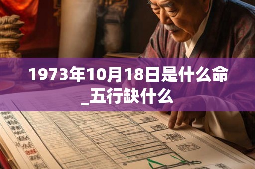 1973年10月18日是什么命_五行缺什么 1973年10月18日是什么命_五行缺什么