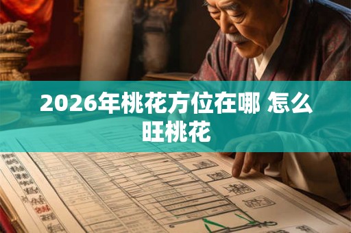 2026年桃花方位在哪 怎么旺桃花
