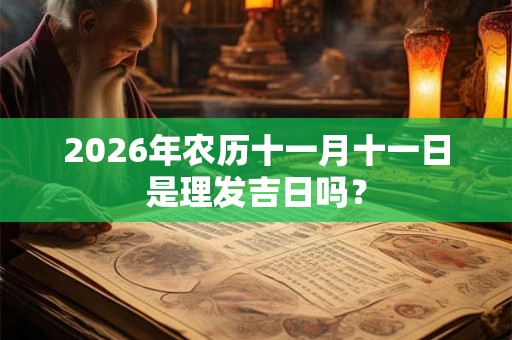 2026年农历十一月十一日是理发吉日吗？