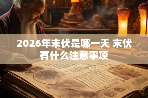 2026年末伏是哪一天 末伏有什么注意事项 2026年末伏是哪一天 末伏有什么注意事项