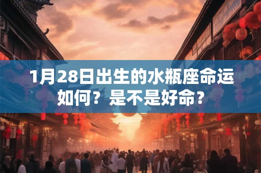1月28日出生的水瓶座命运如何？是不是好命？