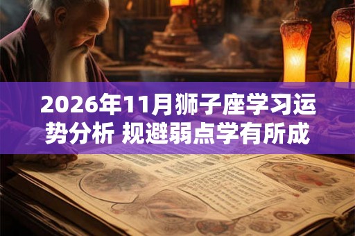 2026年11月狮子座学习运势分析 规避弱点学有所成