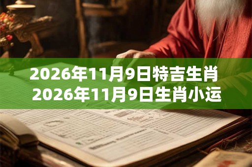 2026年11月9日特吉生肖 2026年11月9日生肖小运播报
