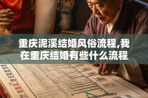 重庆泥溪结婚风俗流程,我在重庆结婚有些什么流程 重庆泥溪结婚风俗流程,我在重庆结婚有些什么流程