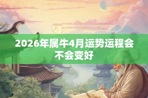 2026年属牛4月运势运程会不会变好