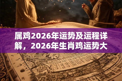 属鸡2026年运势及运程详解，2026年生肖鸡运势大全！