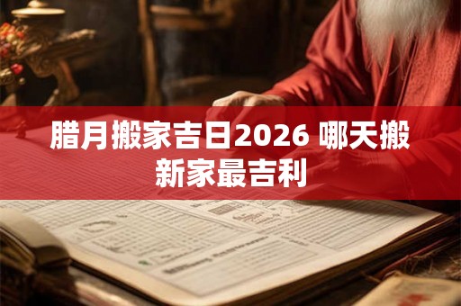 腊月搬家吉日2026 哪天搬新家最吉利 腊月搬家吉日2026 哪天搬新家最吉利