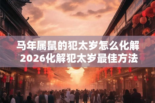 马年属鼠的犯太岁怎么化解 2026化解犯太岁最佳方法 马年属鼠的犯太岁怎么化解 2026化解犯太岁最佳方法