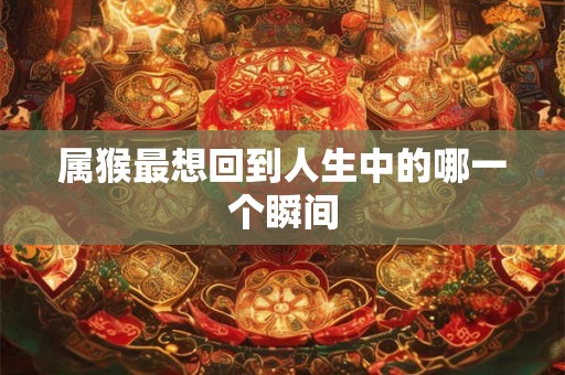 属猴最想回到人生中的哪一个瞬间