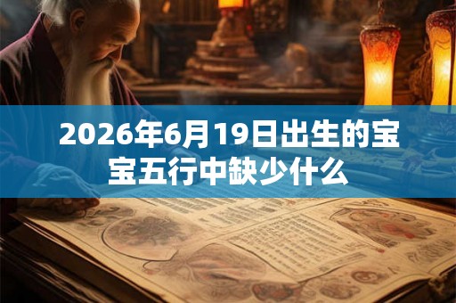 2026年6月19日出生的宝宝五行中缺少什么