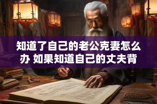 知道了自己的老公克妻怎么办 如果知道自己的丈夫背着自己出轨该怎么处理