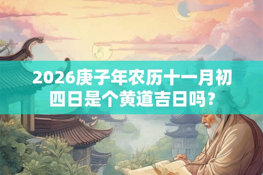 2026庚子年农历十一月初四日是个黄道吉日吗？