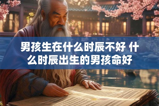 男孩生在什么时辰不好 什么时辰出生的男孩命好