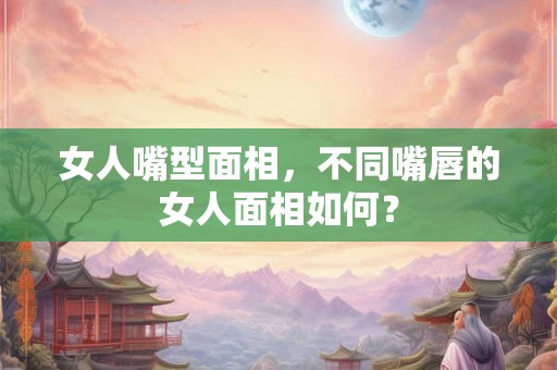 女人嘴型面相，不同嘴唇的女人面相如何？