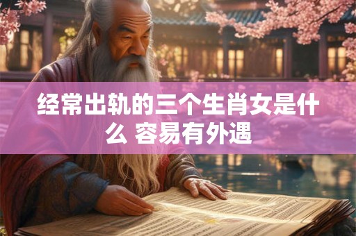 经常出轨的三个生肖女是什么 容易有外遇 经常出轨的三个生肖女是什么 容易有外遇