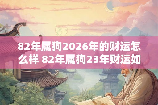 82年属狗2026年的财运怎么样 82年属狗23年财运如何 82年属狗2026年的财运怎么样 82年属狗23年财运如何