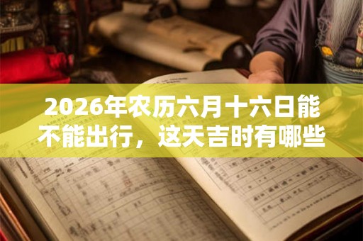 2026年农历六月十六日能不能出行，这天吉时有哪些？