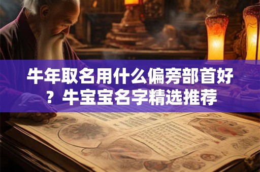 牛年取名用什么偏旁部首好？牛宝宝名字精选推荐