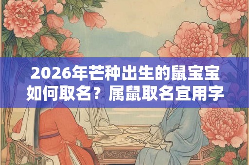 2026年芒种出生的鼠宝宝如何取名？属鼠取名宜用字？