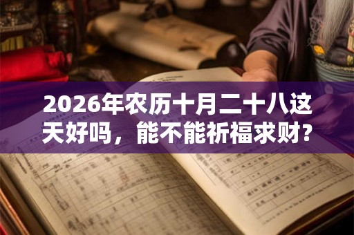 2026年农历十月二十八这天好吗,能不能祈福求财? 2026年农历十月二十八这天好吗,能不能祈福求财?