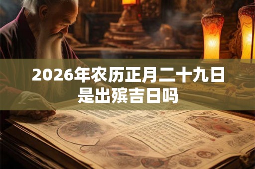 2026年农历正月二十九日是出殡吉日吗