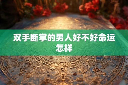 双手断掌的男人好不好命运怎样
