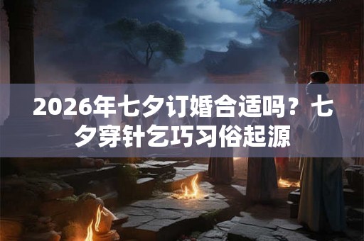 2026年七夕订婚合适吗？七夕穿针乞巧习俗起源