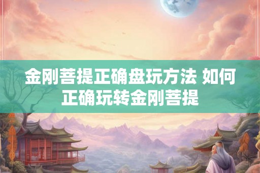 金刚菩提正确盘玩方法 如何正确玩转金刚菩提