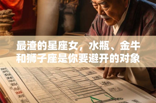 最渣的星座女，水瓶、金牛和狮子座是你要避开的对象