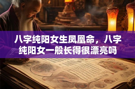 八字纯阳女生凤凰命，八字纯阳女一般长得很漂亮吗