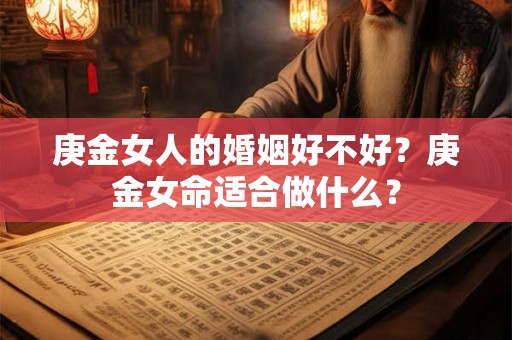 庚金女人的婚姻好不好?庚金女命适合做什么? 庚金女人的婚姻好不好?庚金女命适合做什么?