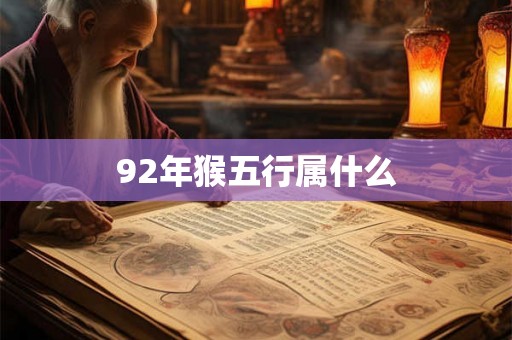 92年猴五行属什么