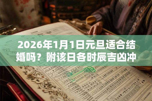 2026年1月1日元旦适合结婚吗？附该日各时辰吉凶冲煞