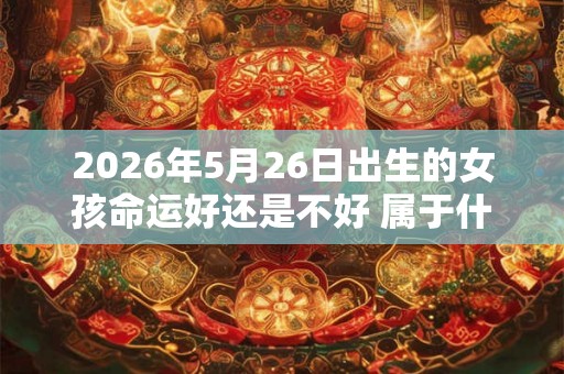 2026年5月26日出生的女孩命运好还是不好 属于什么命 2026年5月26日出生的女孩命运好还是不好 属于什么命