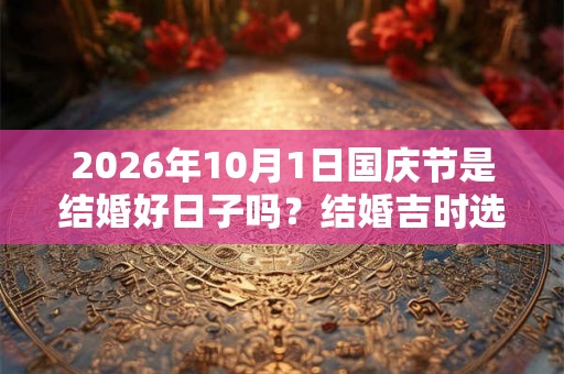 2026年10月1日国庆节是结婚好日子吗？结婚吉时选择？