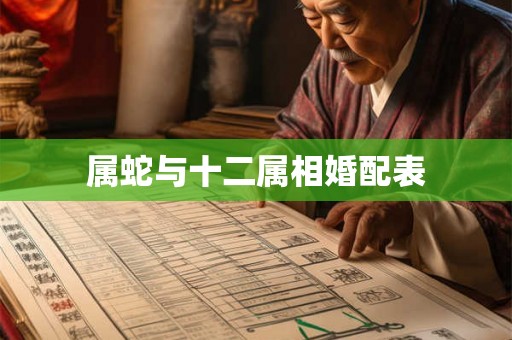 属蛇与十二属相婚配表