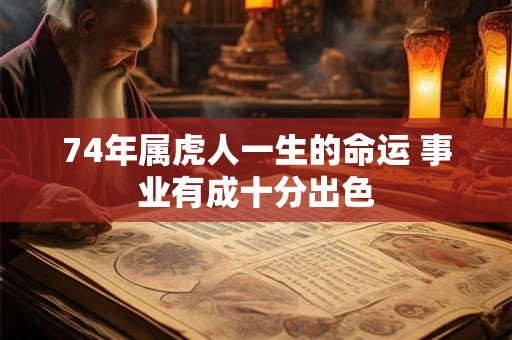 74年属虎人一生的命运 事业有成十分出色