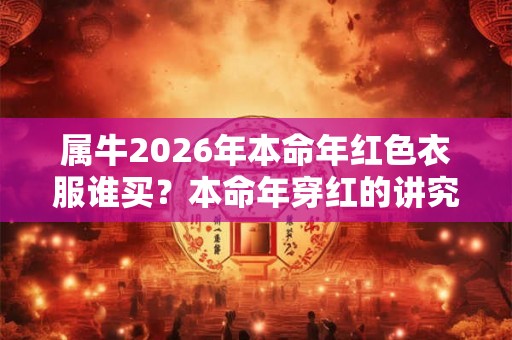 属牛2026年本命年红色衣服谁买？本命年穿红的讲究介绍
