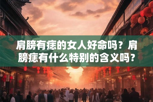 肩膀有痣的女人好命吗？肩膀痣有什么特别的含义吗？