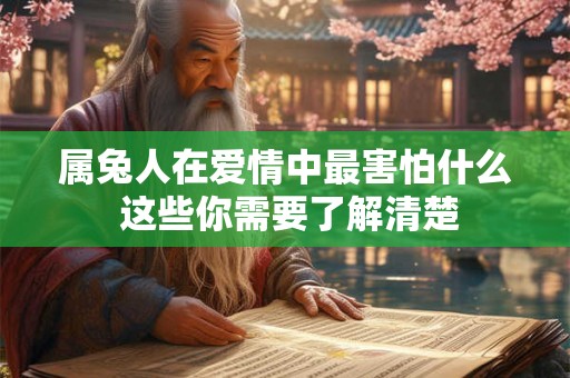 属兔人在爱情中最害怕什么 这些你需要了解清楚