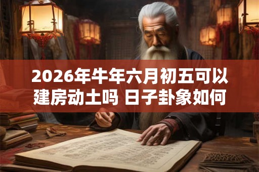 2026年牛年六月初五可以建房动土吗 日子卦象如何