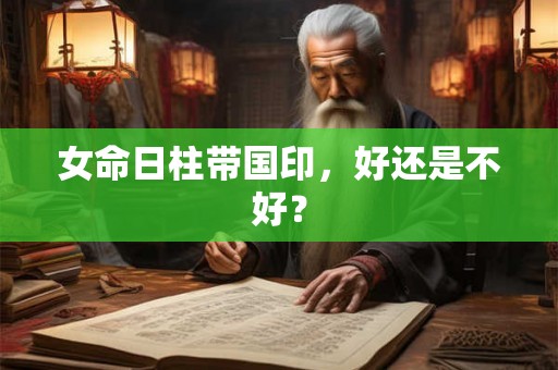 女命日柱带国印,好还是不好? 女命日柱带国印,好还是不好?