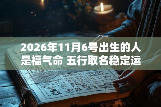 2026年11月6号出生的人是福气命 五行取名稳定运势