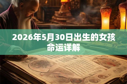 2026年5月30日出生的女孩命运详解 2026年5月30日出生的女孩命运详解
