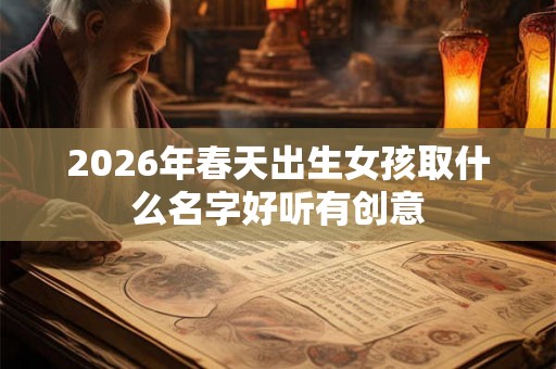 2026年春天出生女孩取什么名字好听有创意