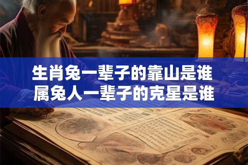 生肖兔一辈子的靠山是谁 属兔人一辈子的克星是谁