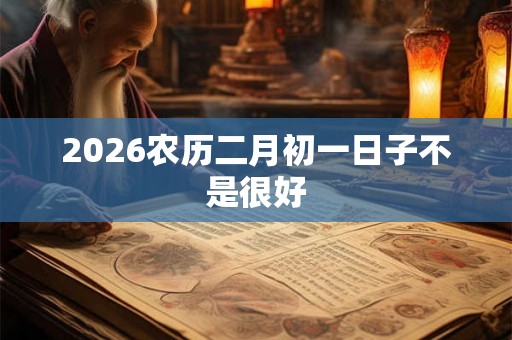 2026农历二月初一日子不是很好