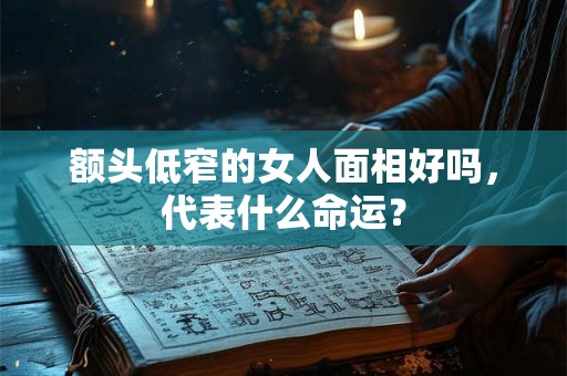 额头低窄的女人面相好吗，代表什么命运？
